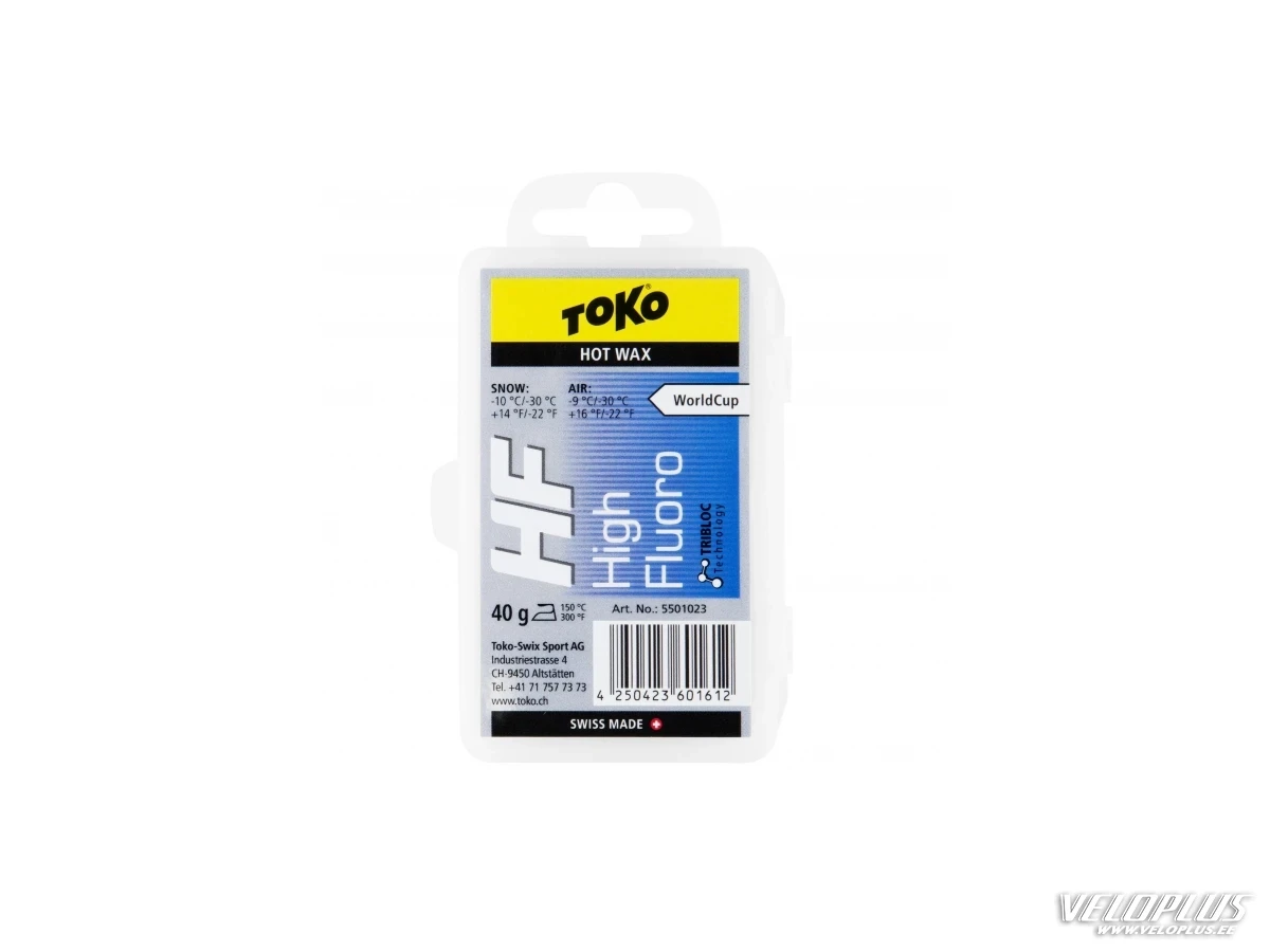 Toko ski wax HF Tribloc blue -10 to -30