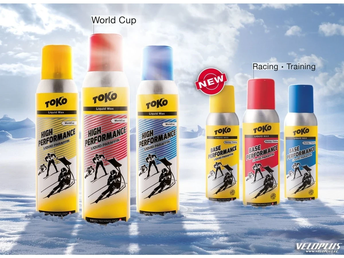 Greitas slidžių tepalas TOKO BASE PERFORMANCE LIQUID mėlynas -10...-30°C 100ml