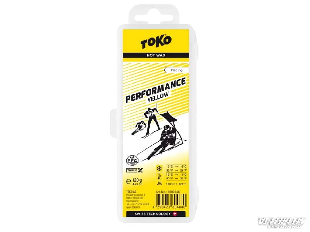 Luistovoide TOKO PERFORMANCE YELLOW +10…-4°C 120g
