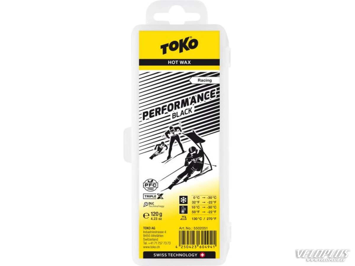TOKO PERFOMANCE BLACK HOT WAX 120g