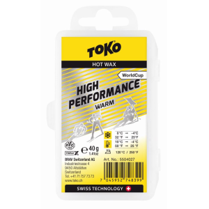 Luistovaha TOKO WC HIGH PERFORMANCE WARM keltainen +10…-4°C 40g