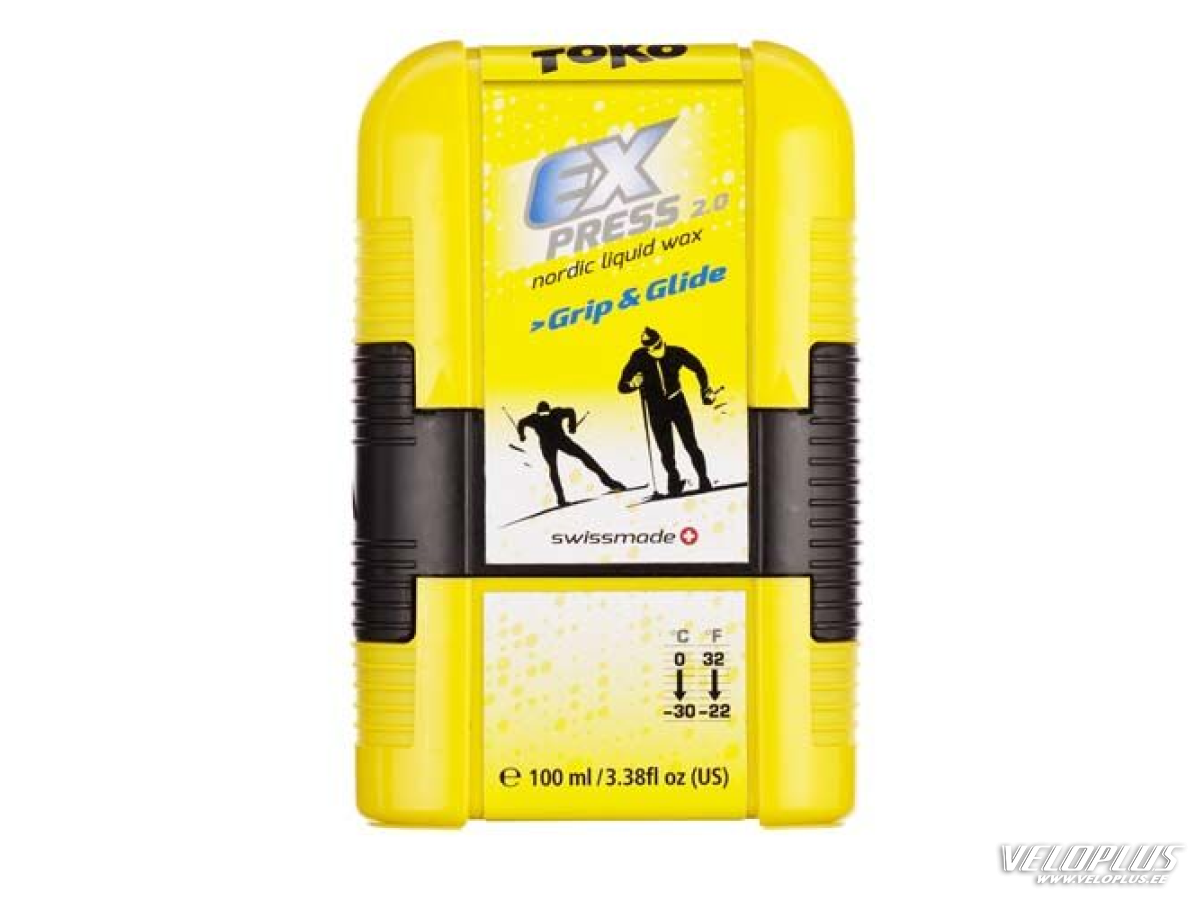 Liquid skiwax TOKO EXPRESS 2.0 Grip&Glide Pocket 100ml