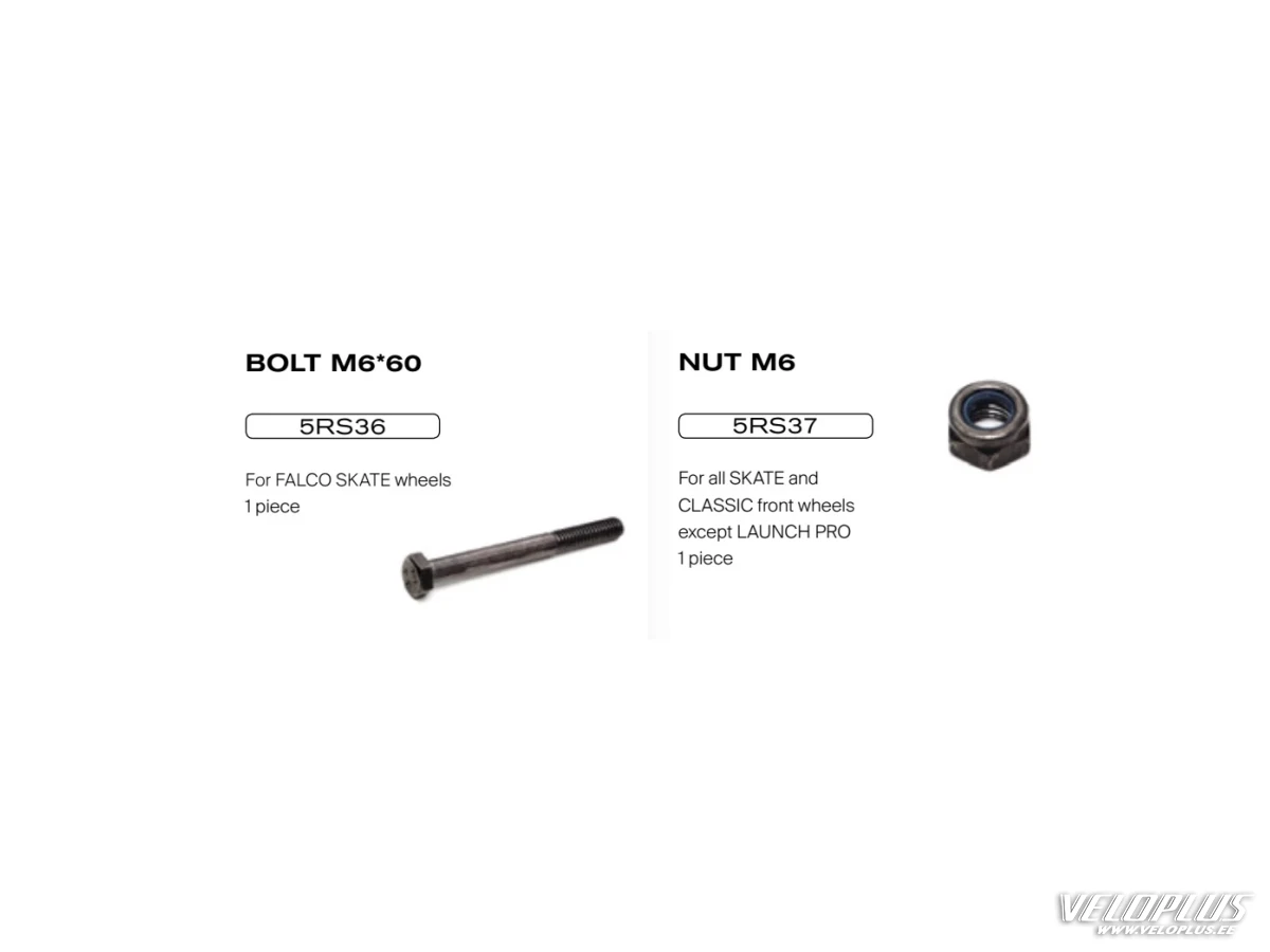 Bolt+nut M6*60 for KV+ FALCO SKATE