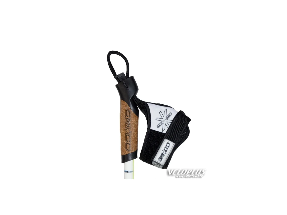 Ski poles straps Ski Go Standard size M black-white (pair)