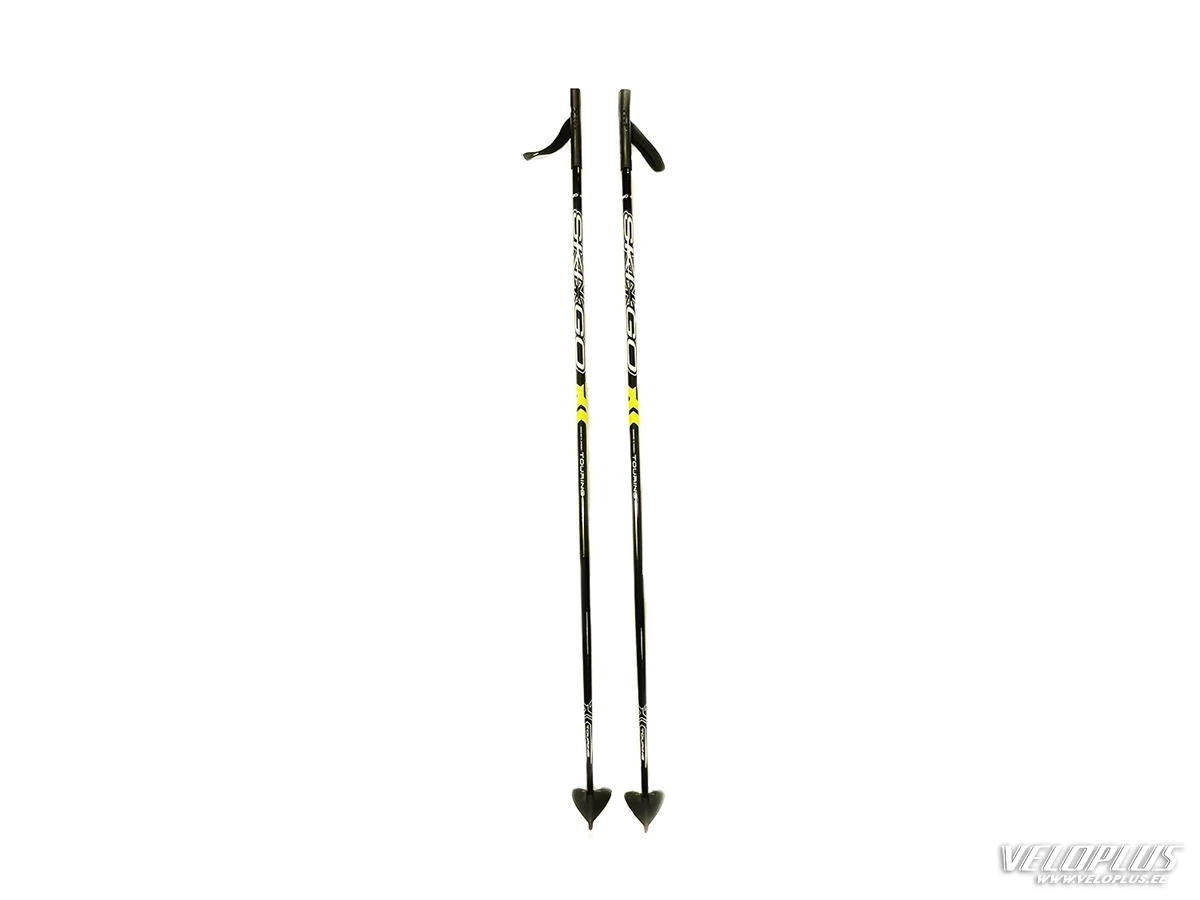Suusakepid Ski Go Touring 120 must/kollane