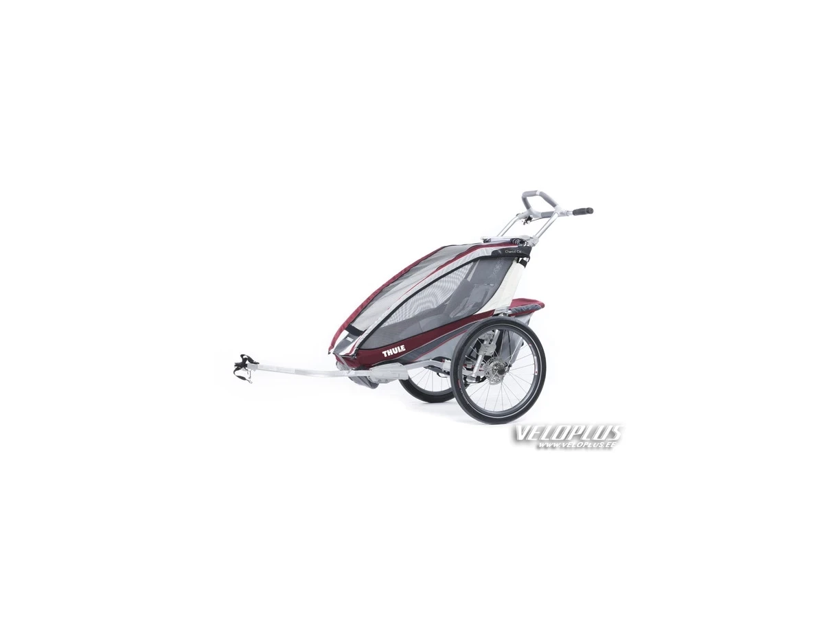 Multisport Trailer Thule Chariot CX 1 + bicycle kit burgundy