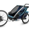 Lastekäru kahele lapsele THULE Chariot Cross 2 (Double), Thule Blue/Poseidon thumbnail 3