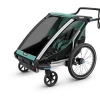 Lastekäru kahele lapsele THULE Chariot Lite 2 (Double), Blue Grass/Black thumbnail 2