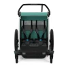 Lastekäru kahele lapsele THULE Chariot Lite 2 (Double), Blue Grass/Black thumbnail 3