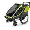 Multisport Trailer THULE Chariot Cab 2 (Double), Chartreuse/Dark Shadow thumbnail 2