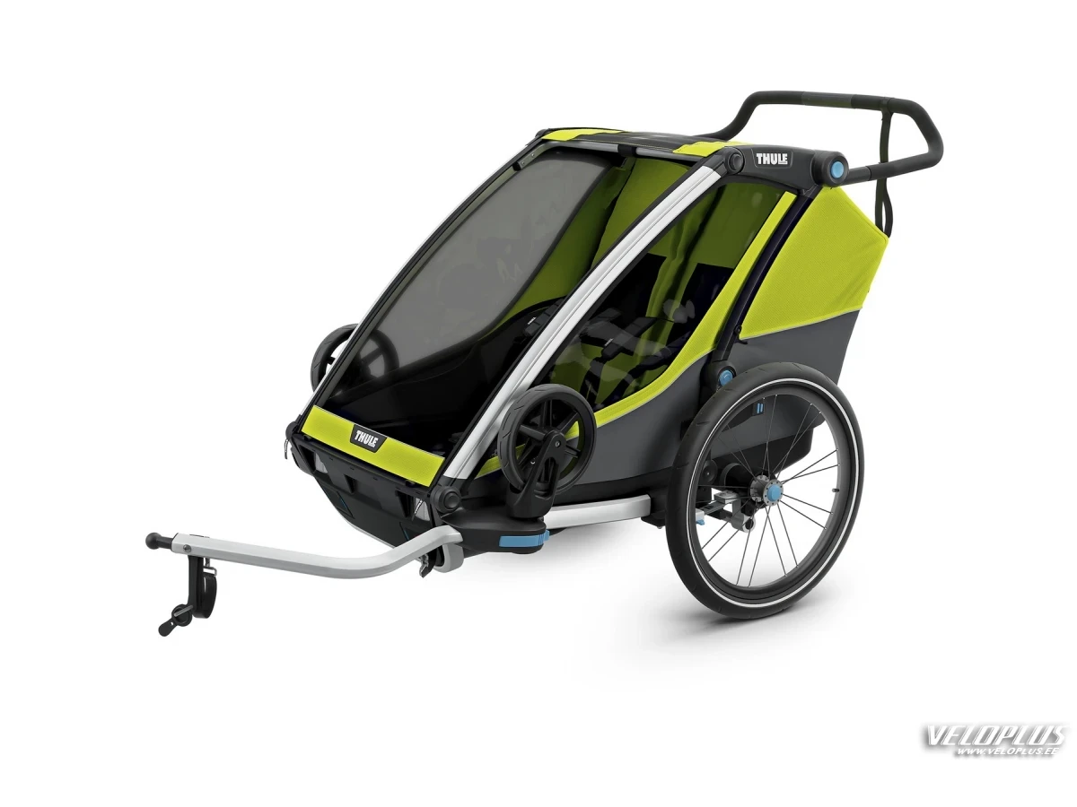 Multisport Trailer THULE Chariot Cab 2 (Double), Chartreuse/Dark Shadow