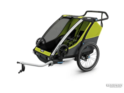 Multisport Trailer THULE Chariot Cab 2 (Double), Chartreuse/Dark Shadow