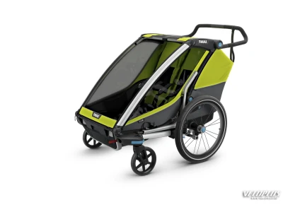 Multisport Trailer THULE Chariot Cab 2 (Double), Chartreuse/Dark Shadow