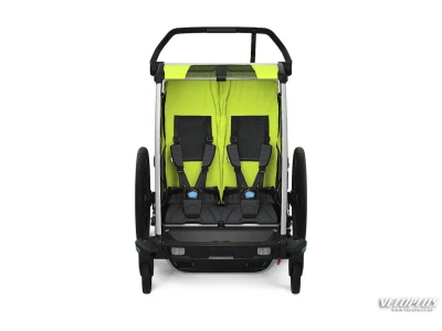 Multisport Trailer THULE Chariot Cab 2 (Double), Chartreuse/Dark Shadow