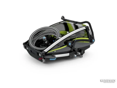 Multisport Trailer THULE Chariot Cab 2 (Double), Chartreuse/Dark Shadow