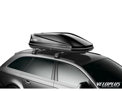 Katuseboks Thule Touring M 200 must läikiv