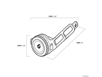 Rear light BLACKBURN CLICK 4lm hall (incl 2xCR2032)