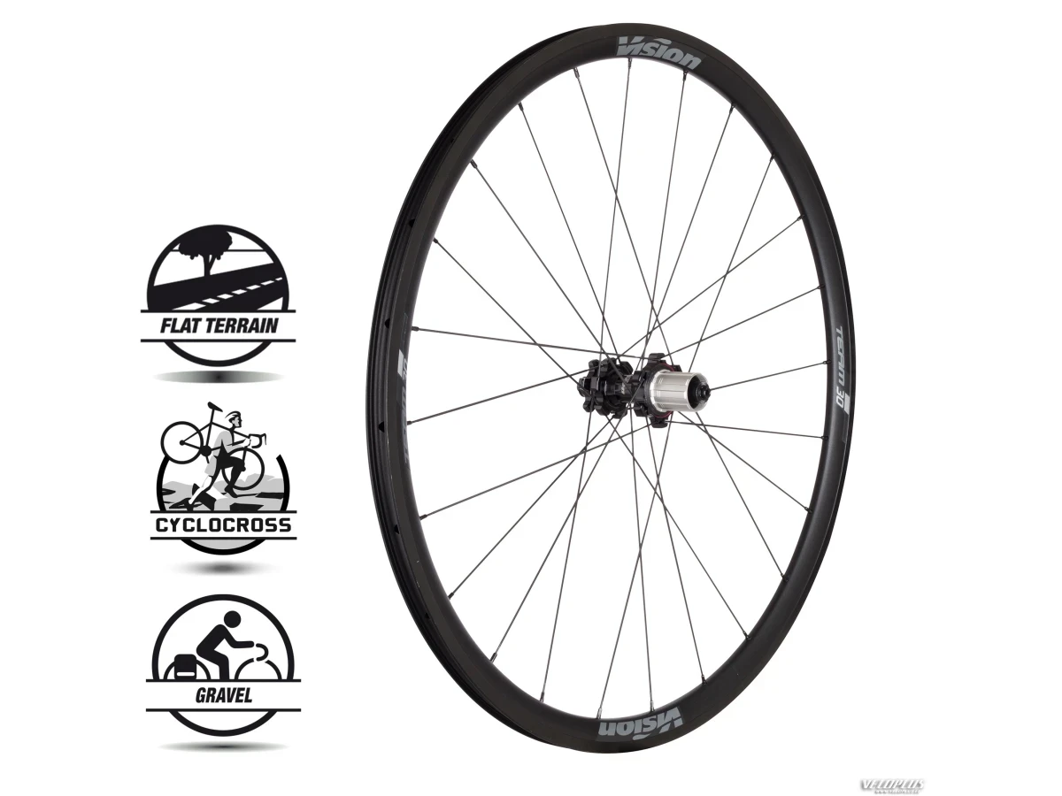 Wheelset VISION TEAM 30 DB-CL 24Hx24H SH11 V18
