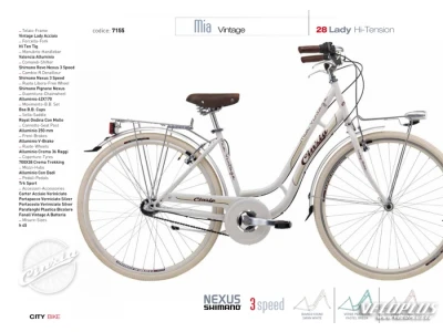 Linnaratas CINZIA 28" MIA VINTAGE naiste 3k valge