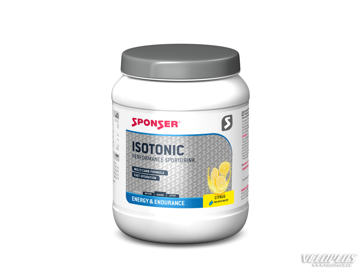 Sporta dzēriena pulveris Sponser Isotonic 1000g, citruss