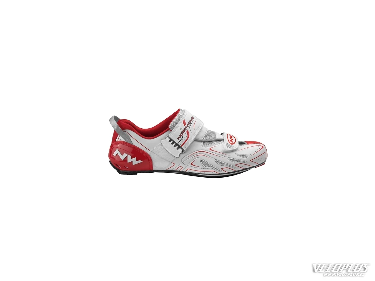 Triathlon Shoes Northwave TRIBUTE WOMAN WHITE-RED-SILVER 41
