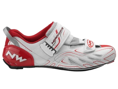 Triathlon Shoes Northwave TRIBUTE WOMAN WHITE-RED-SILVER 41