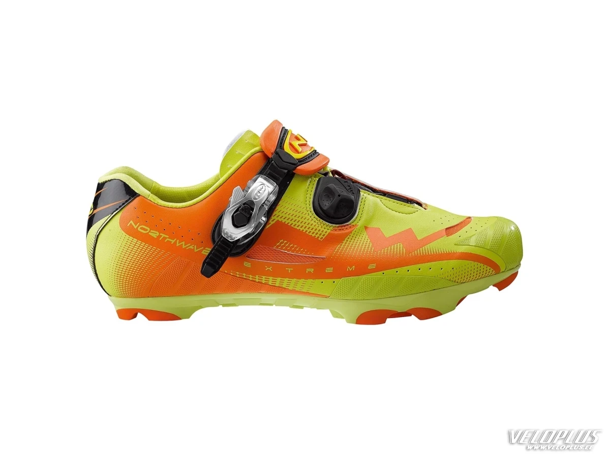 Велообувь Northwave Extreme Tech MTB SBS зеленый-оранжевый 43,5