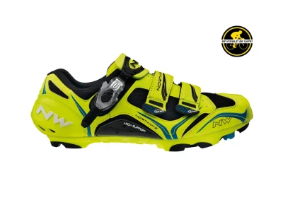 Shoes Northwave Striker Carbon 5 yellow fluo-black-blue  42,5