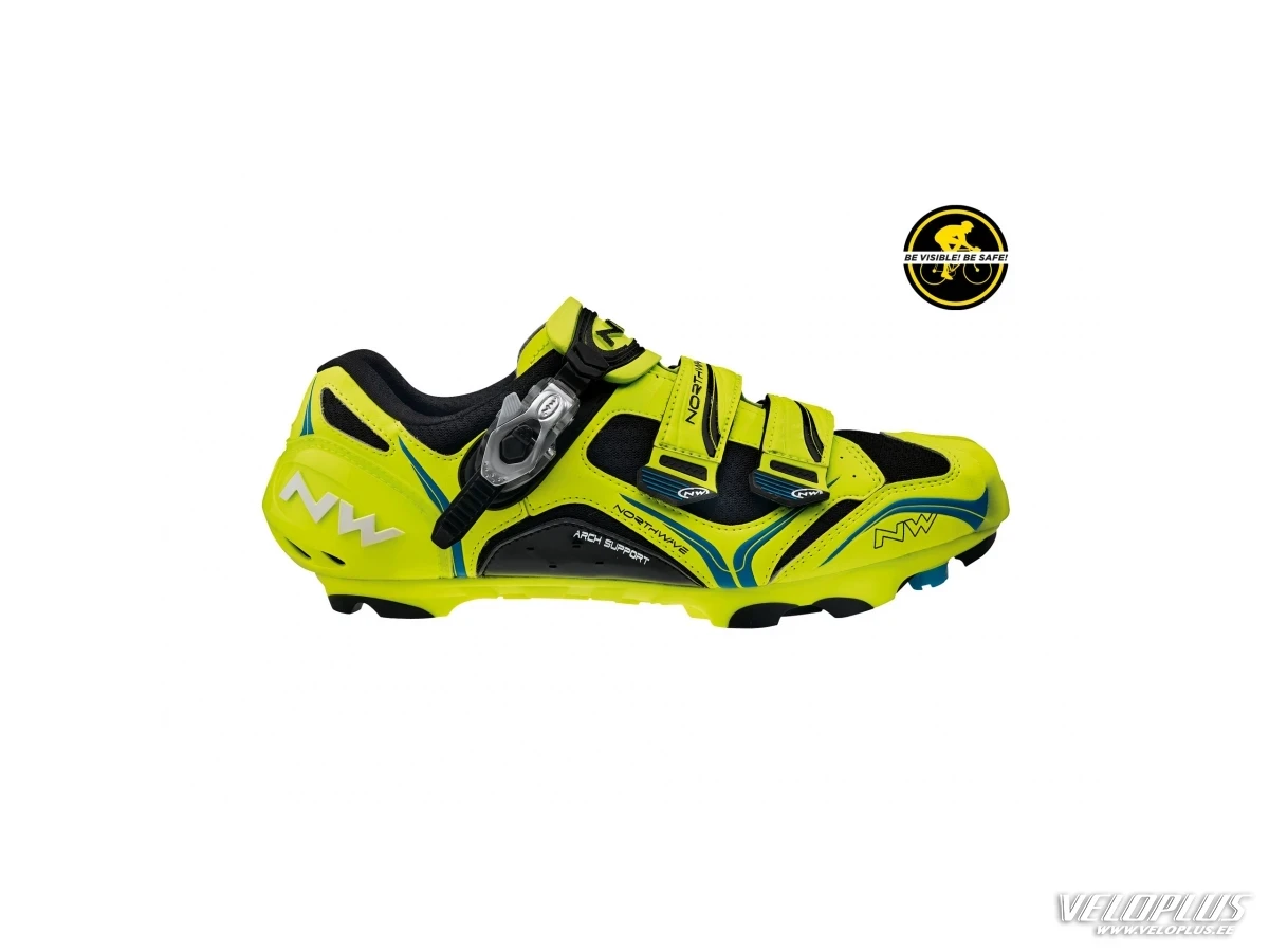 Shoes Northwave Striker Carbon 5 yellow fluo-black-blue 43