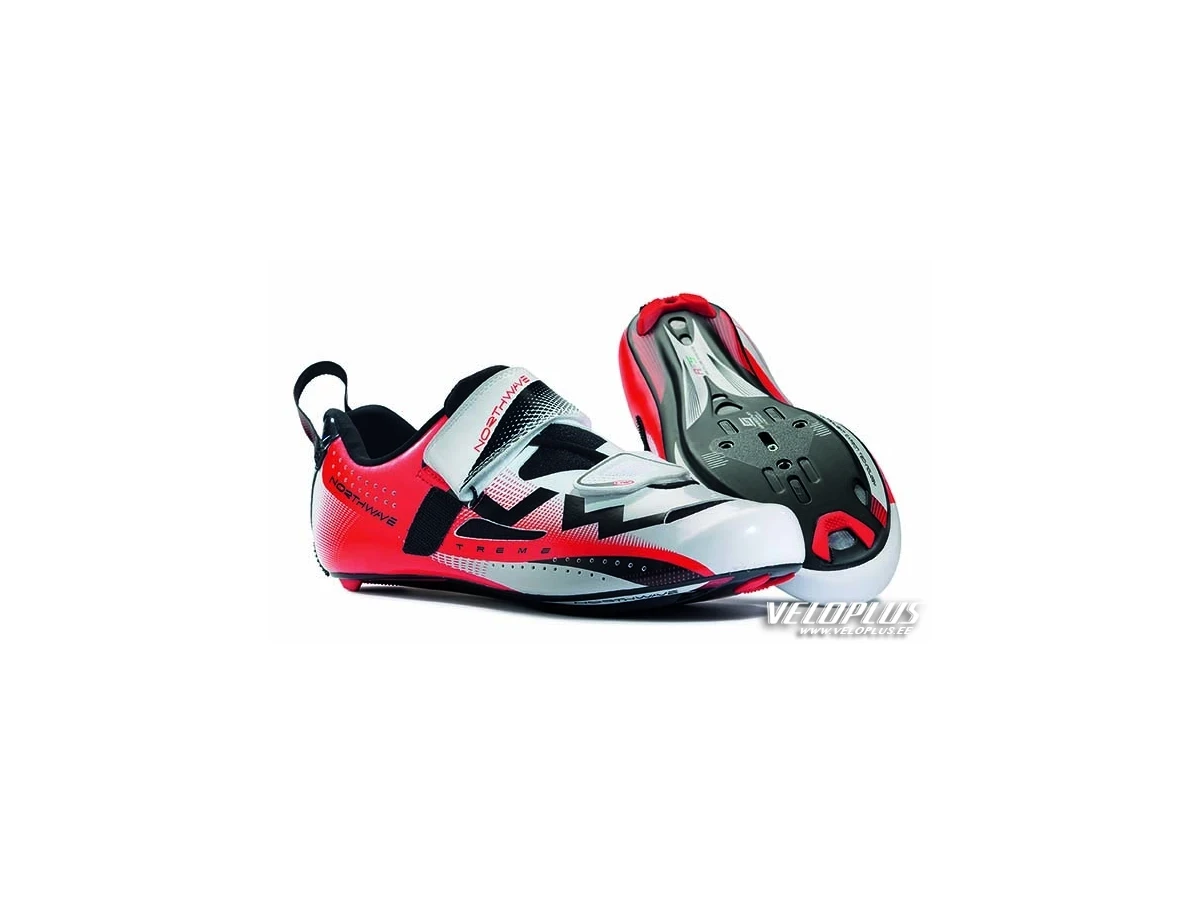 Triatlonikingad NORTHWAVE EXTREME TRIATHLON valge/punane 45