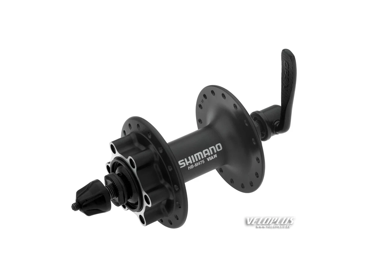 Fron hub Shimano M475 36a black 6-polt