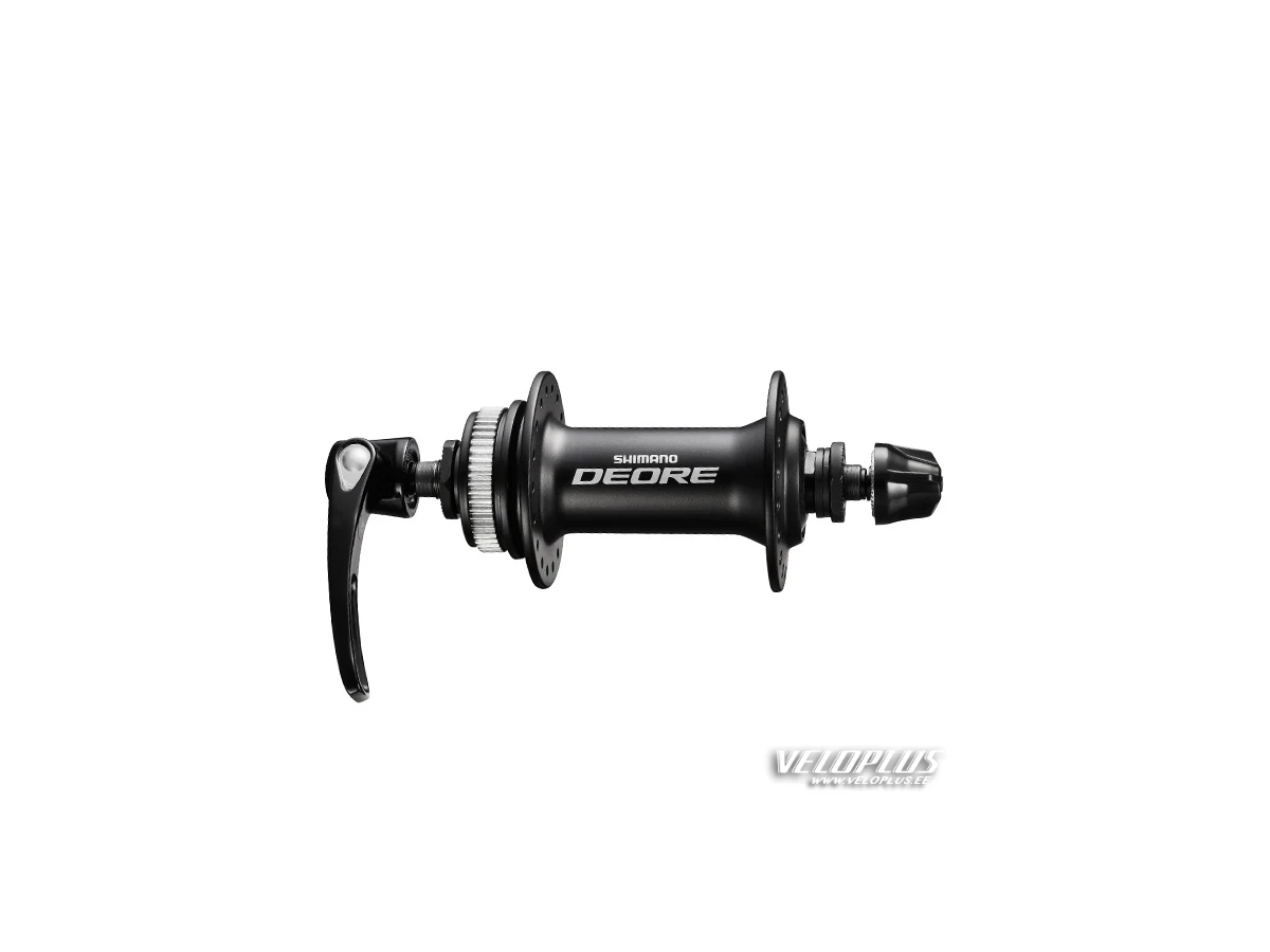 FRONT HUB DEORE, 36H,BLACK CL, QR:133MM Deore