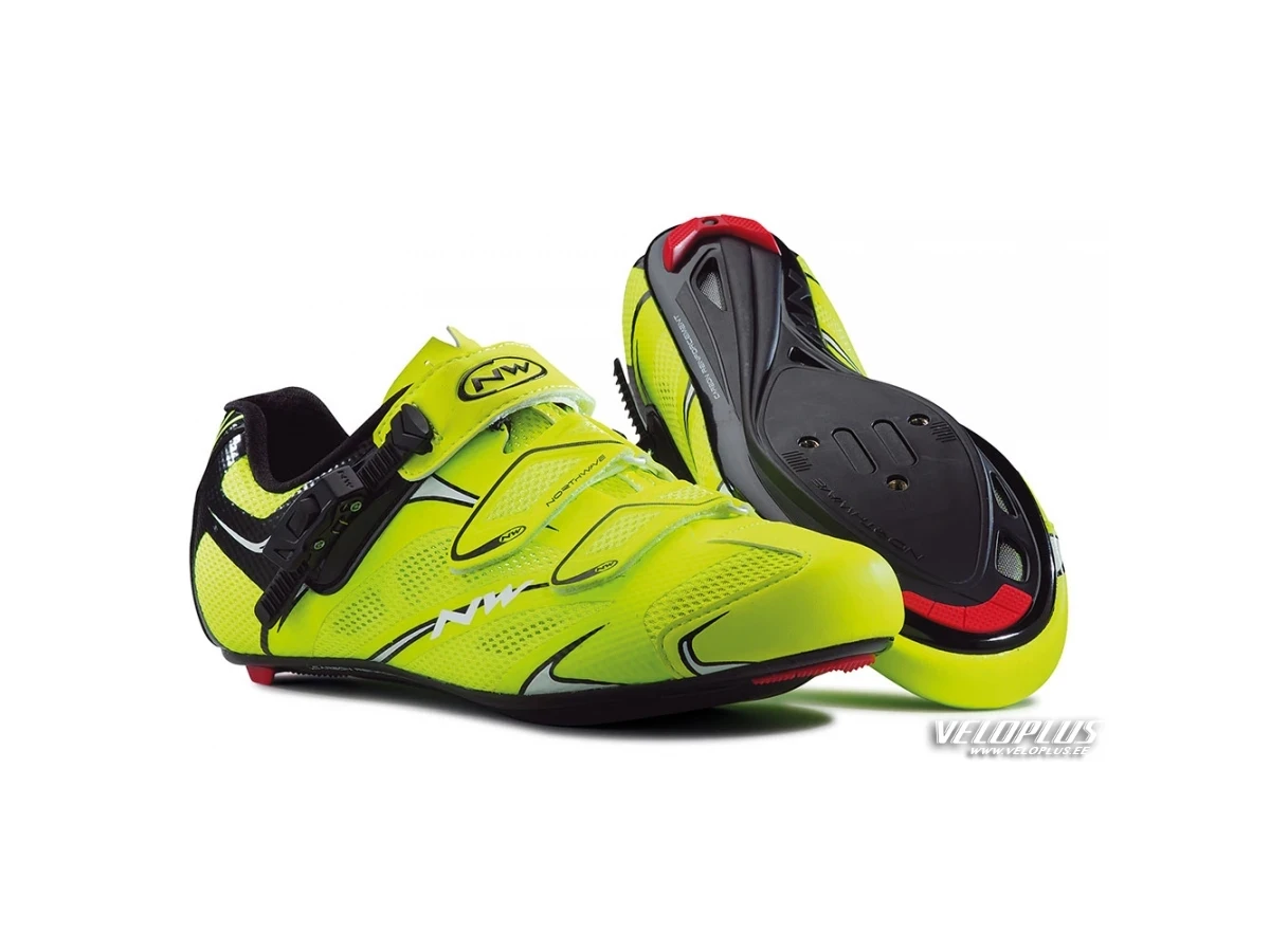 Road Shoes Northwave SONIC SRS YELLOW FLUO-BLACK 49
