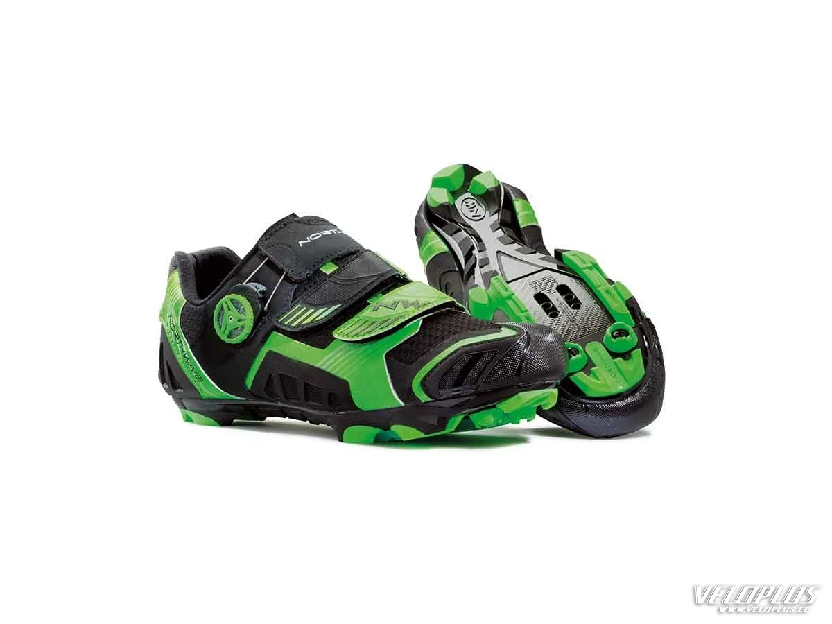 MTB Shoes Northwave NIRVANA BLACK-FLUO GREEN 44,5