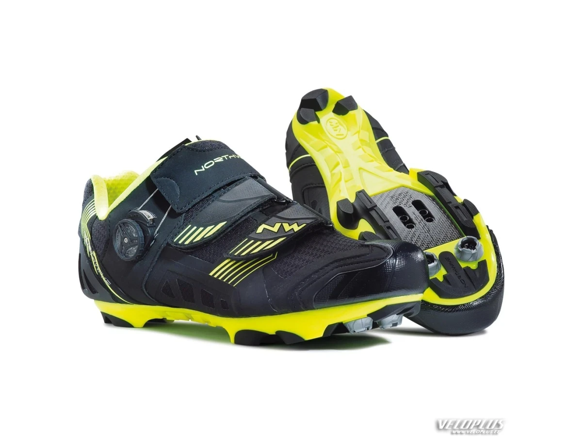 MTB Shoes Northwave NIRVANA BLACK-YELLOW  FLUO 45