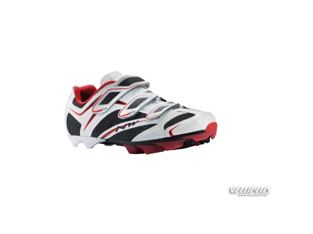 MTB Shoes Northwave SCORPIUS 3S WHITE-BLACK-RED 41,5