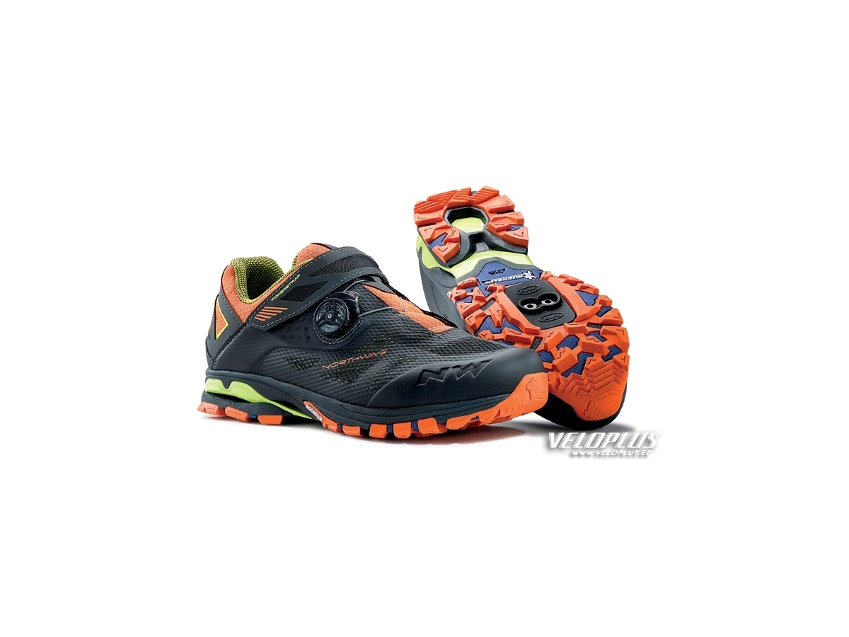All Terrain Shoes Northwave SPIDER PLUS ANTHRA-BLACK-ORANGE 46