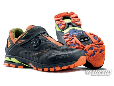 All Terrain Shoes Northwave SPIDER PLUS ANTHRA-BLACK-ORANGE 46