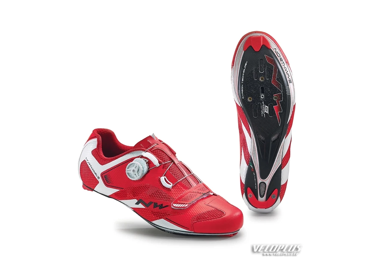 Road Shoes Northwave SONIC 2 CARBON RED/WHITE 48