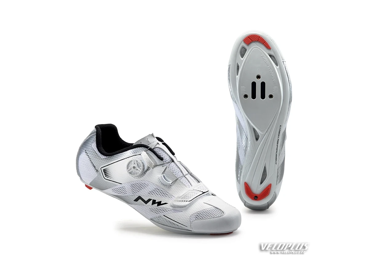 Road Shoes Northwave SONIC 2 PLUS WHITE/SILVER 41