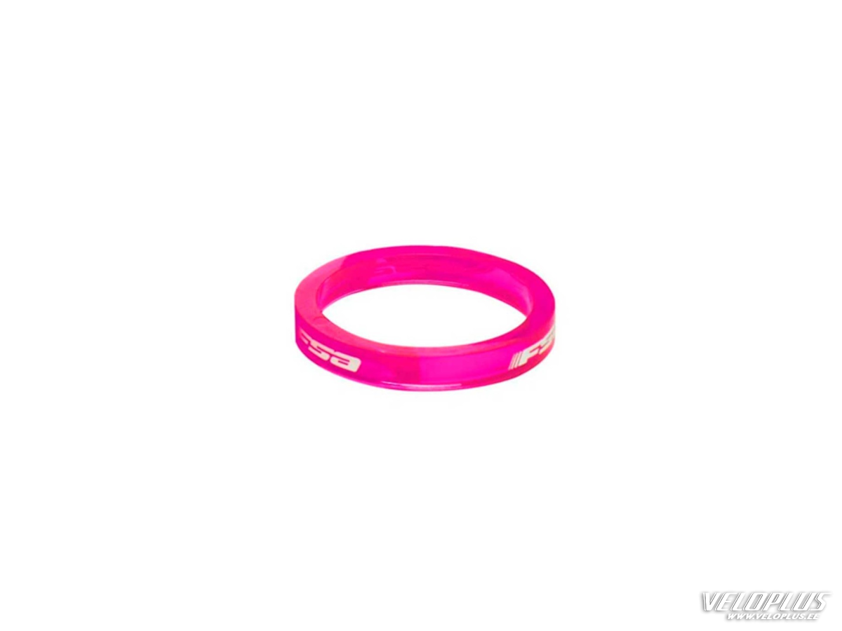 Headset spacer FSA 5mm 1-1/8 transparent pink