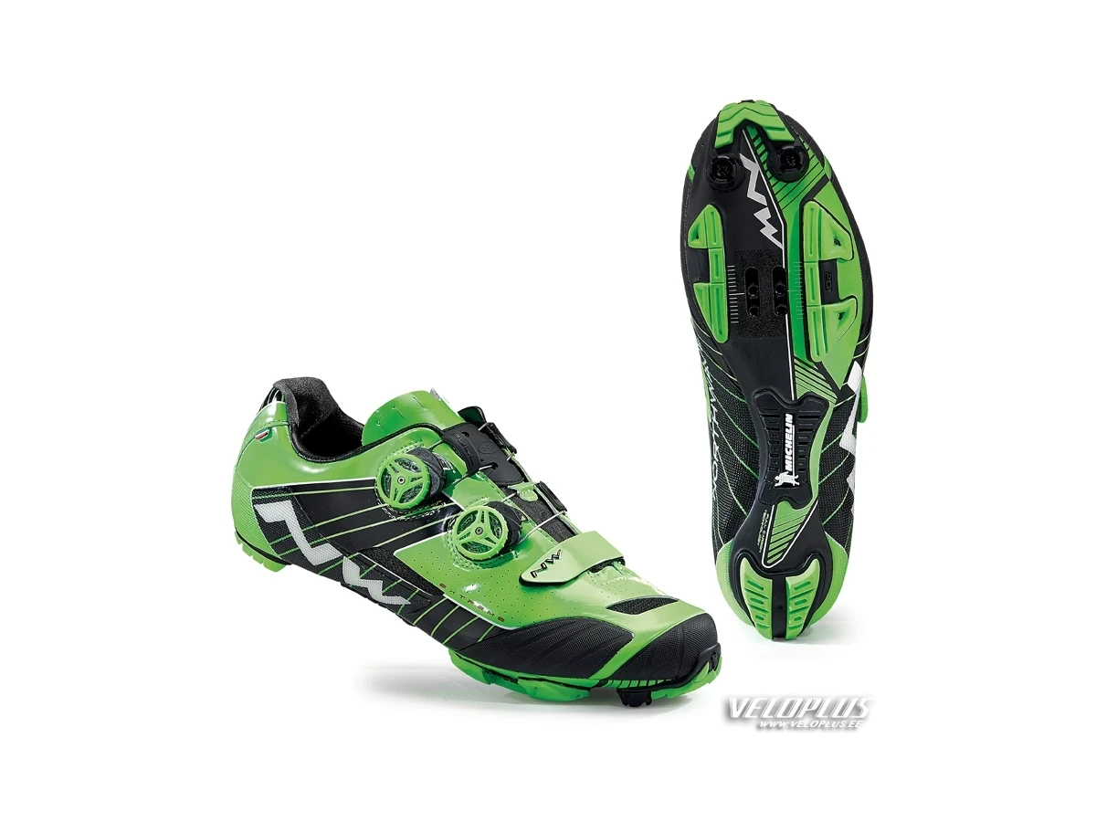 MTB Shoes Northwave EXTREME XC GREEN FLUO/BLACK 40½