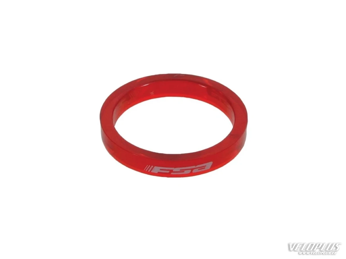 Headset spacer FSA 5mm 1-1/8 transparent red