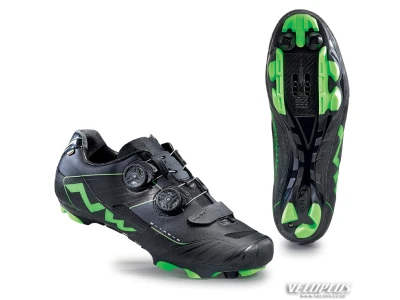 MTB Shoes Northwave EXTREME XCM BLACK/GREEN FLUO 45½