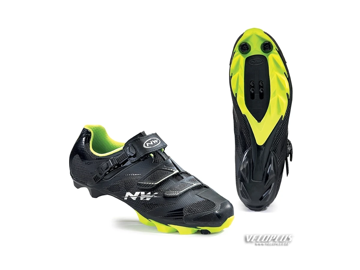 MTB Shoes Northwave SCORPIUS 2 SRS BLACK/YELLOW FLUO 48