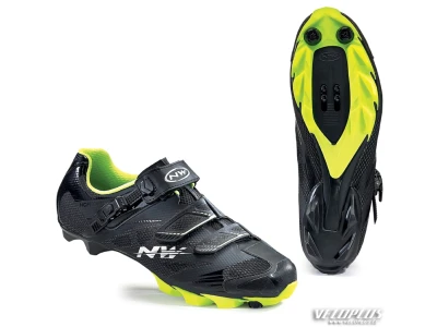 MTB Shoes Northwave SCORPIUS 2 SRS BLACK/YELLOW FLUO 48