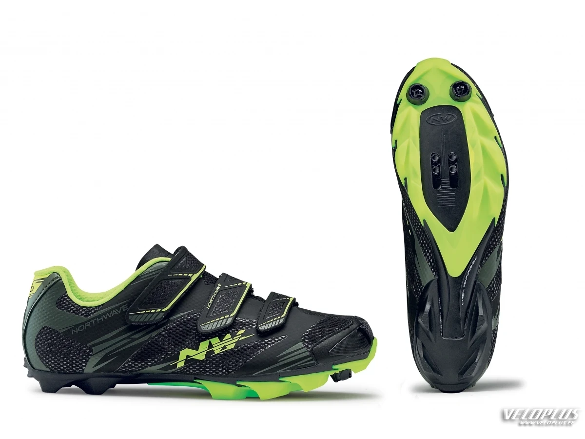 MTB Shoes Northwave SCORPIUS 2 BLACK/MIL/YELLOW FLOU 41