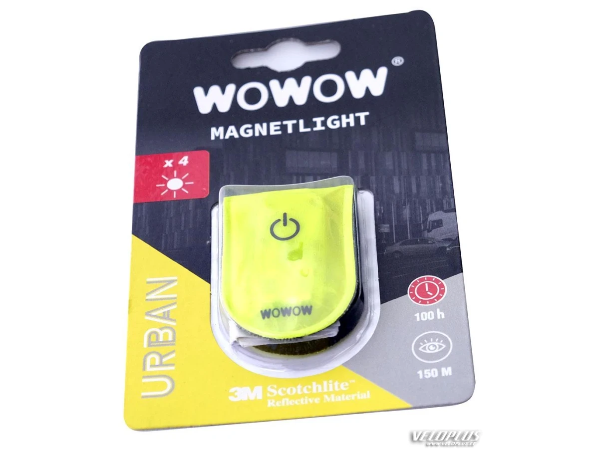WOWOW MAGNETLIGHT Geltona su Raudonomis LED
