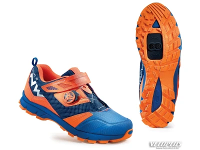 MTB Shoes Northwave MISSION PLUS BLUE/ORANGE FLUO 45