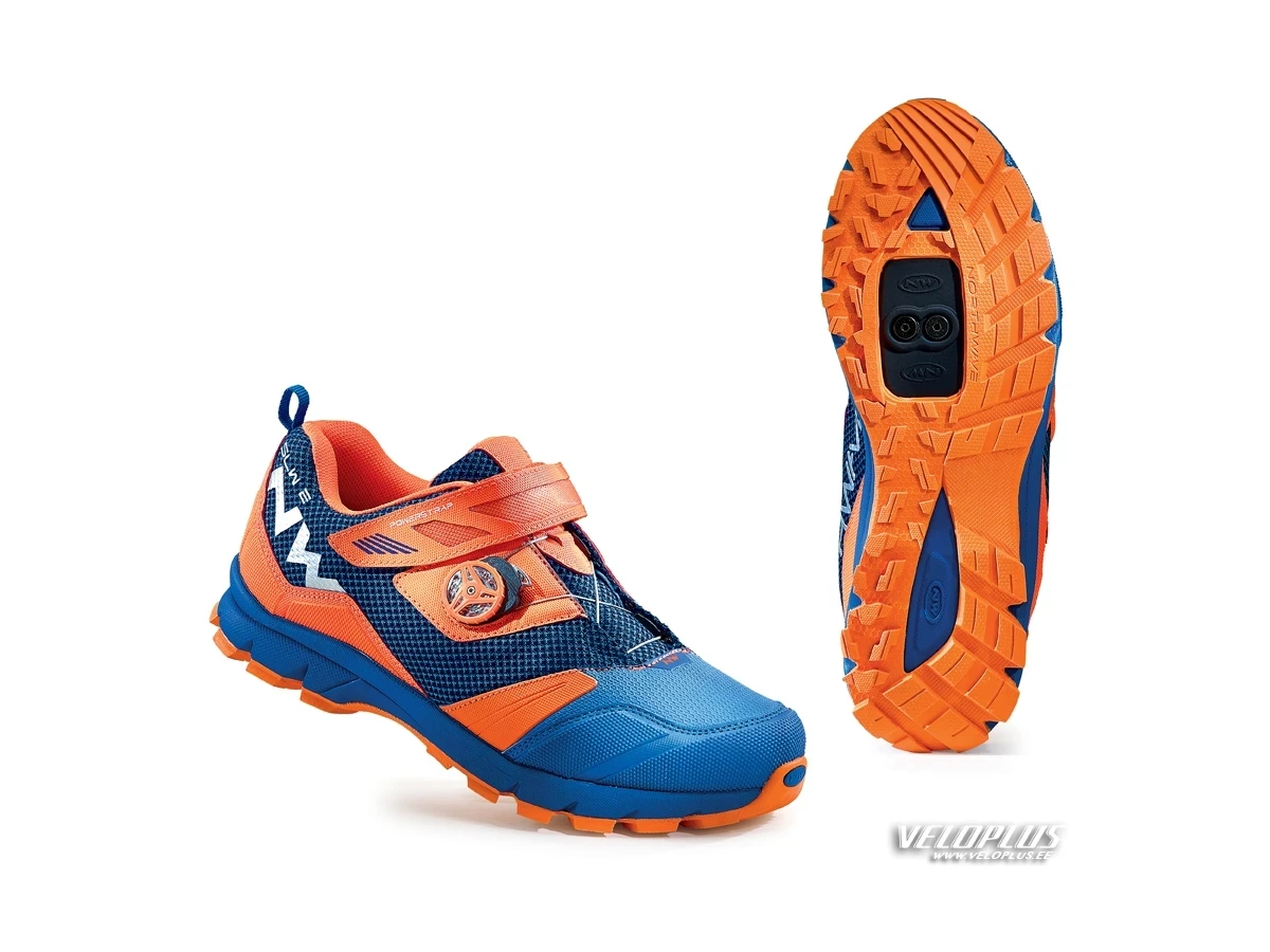 MTB Shoes Northwave MISSION PLUS BLUE/ORANGE FLUO 48